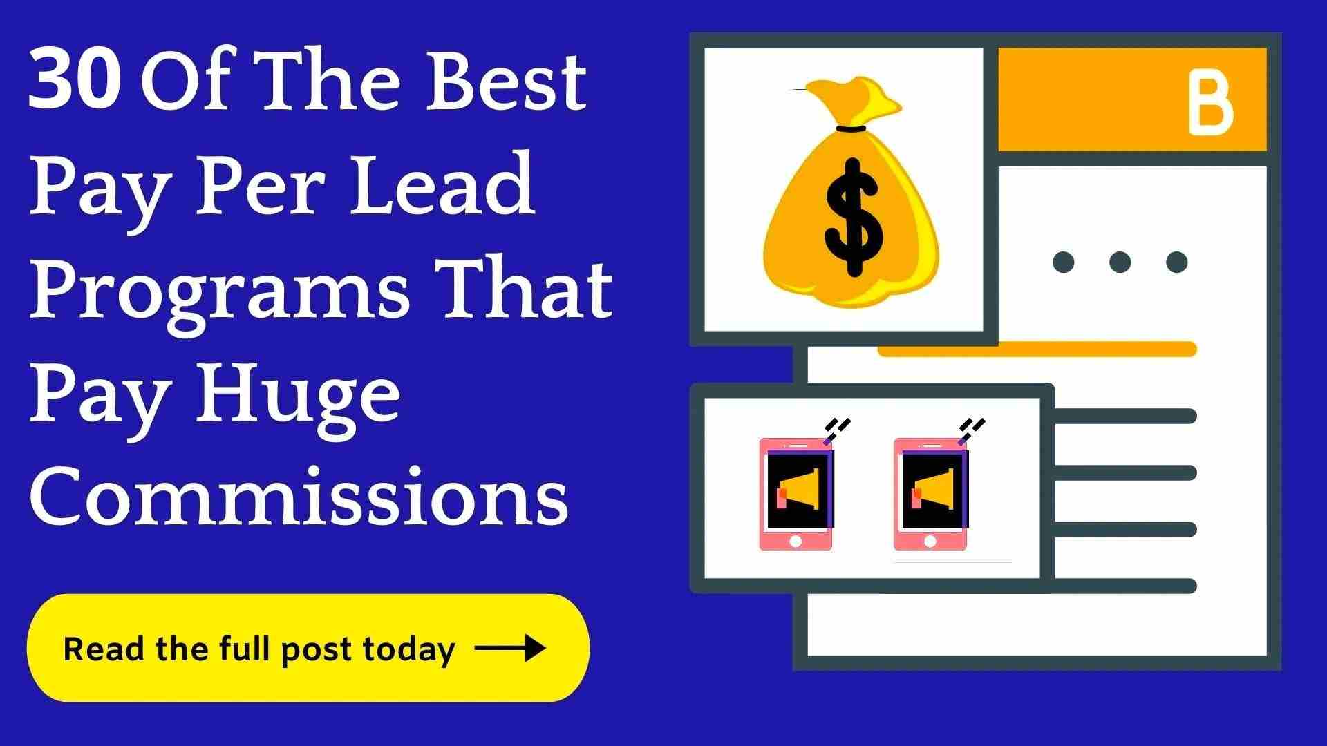 pay per lead affiliate programs