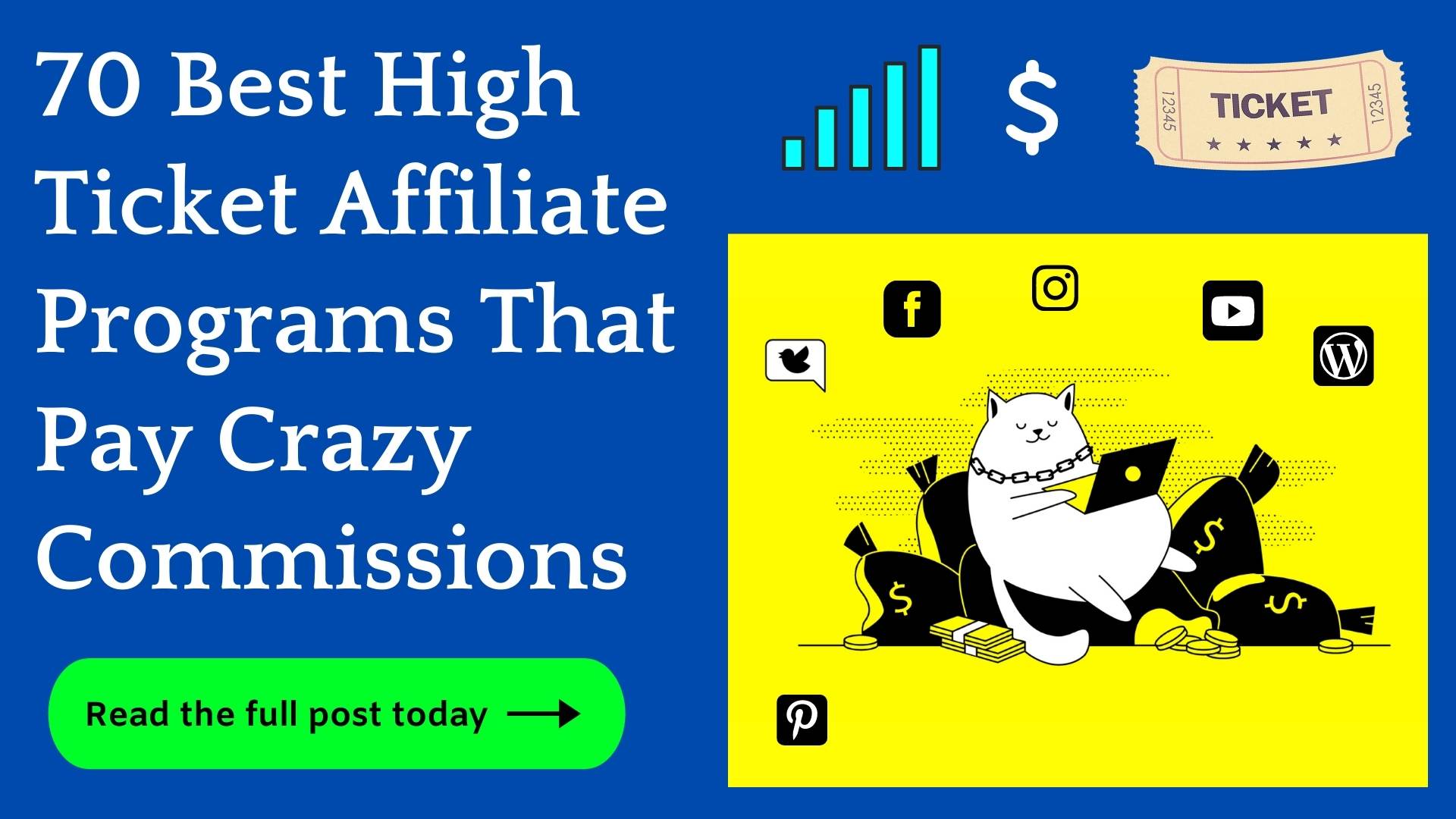 70 Best High Ticket Affiliate Programs (Crazy Payouts)