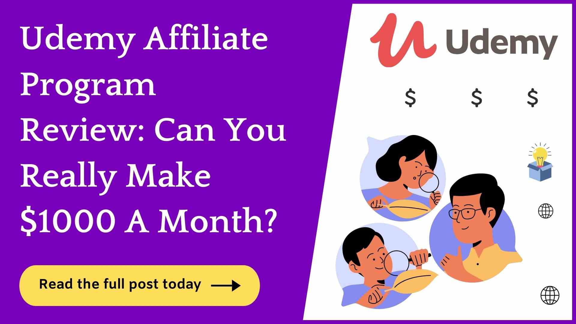 Udemy Affiliate Program Review: Can You Make $1000 A Month?