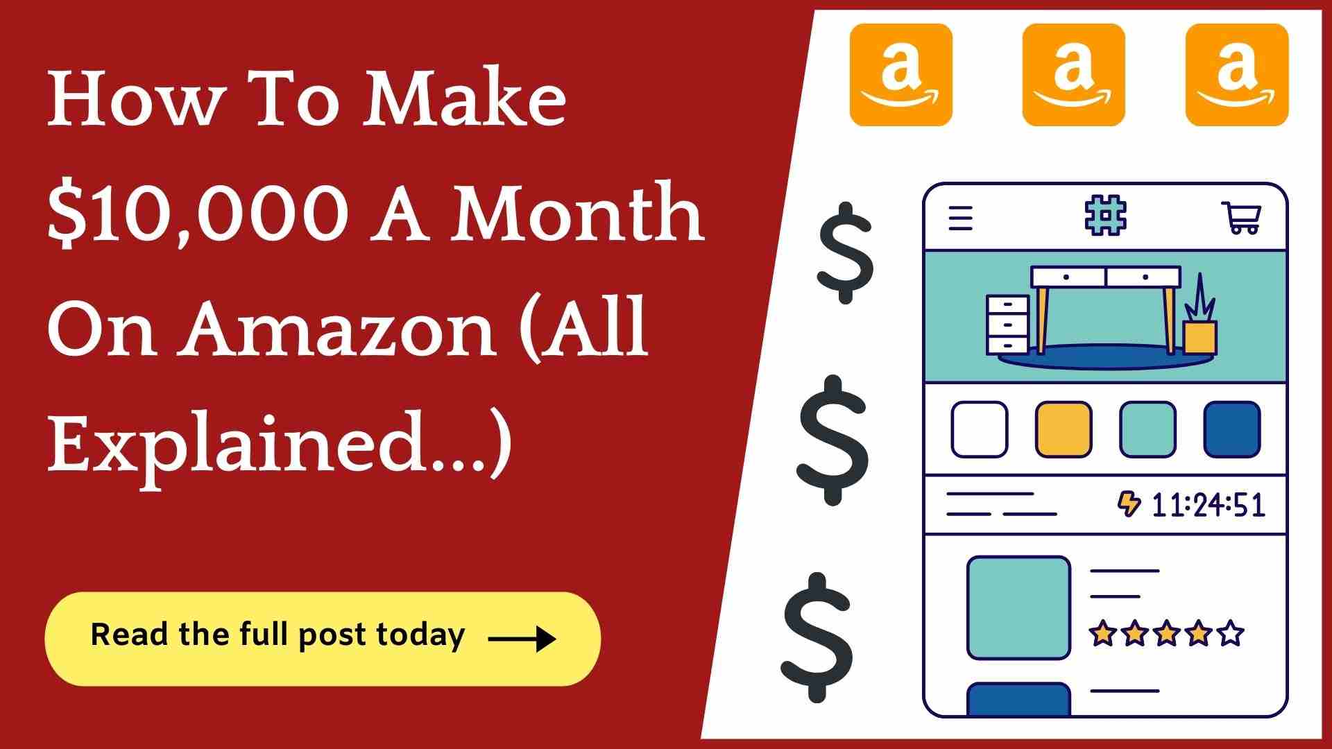 How To Make $10000 A Month On Amazon? (All Explained)￼