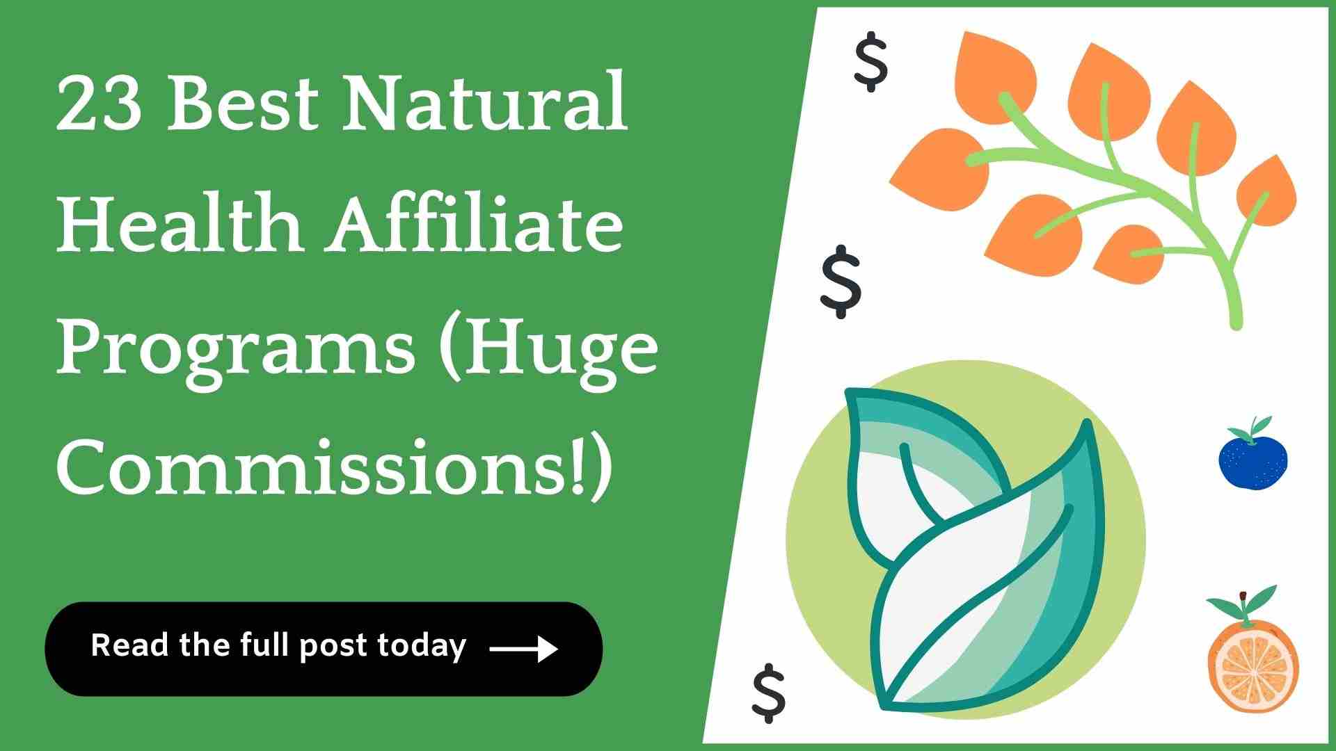 23 Best Natural Health Affiliate Programs (Huge Payouts!)