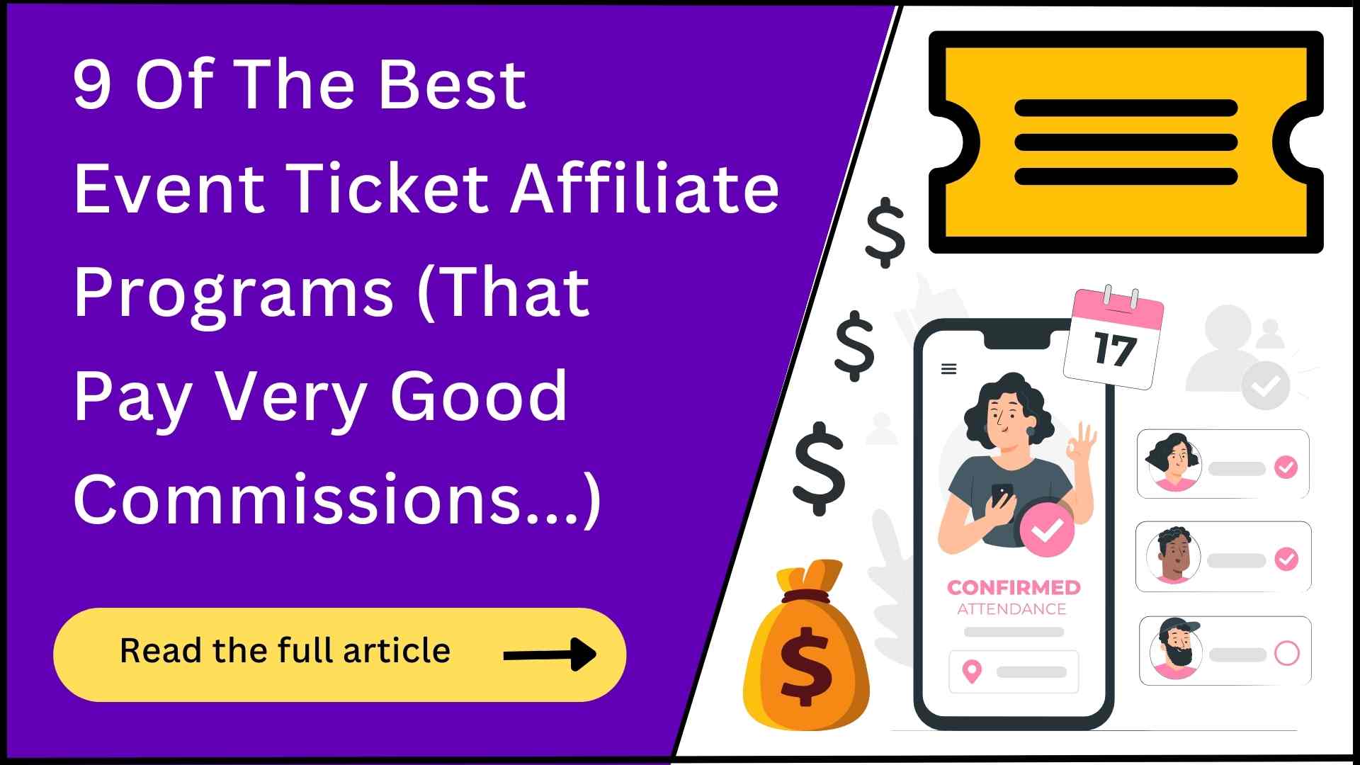 9 Event Ticket Affiliate Programs (Crazy Payouts!)
