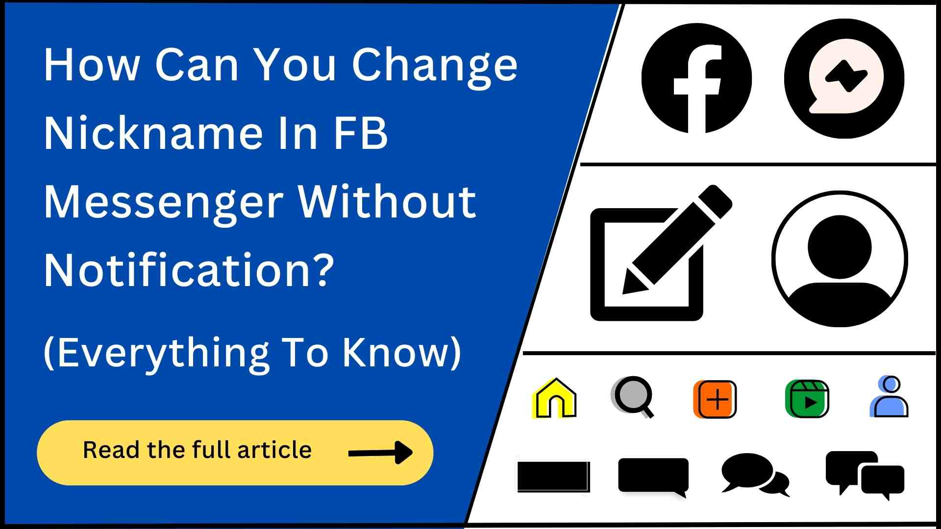 How To Change Nickname In Messenger Without Notification?